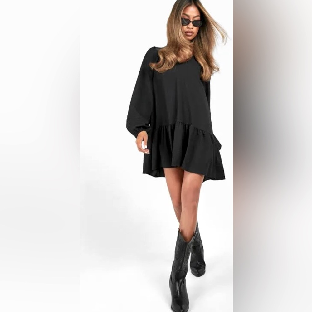 MELLODAY Monochrome Black Bohemian
Dress💕